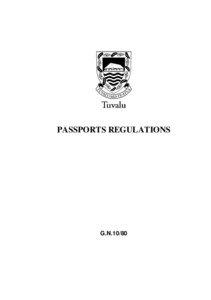 Passports Regulations
