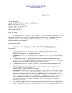 Marine Mammal Commission 4340 East-West Highway, Room 905 Bethesda, MD[removed]May 2006