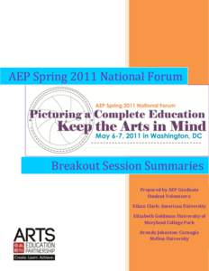 AEP Spring 2011 National Forum