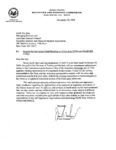 No-Action Letter: Securities Industry and Financial Markets Association