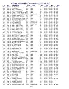 WESTERN VIDEO MARKET - PRICE REPORT - July 8-10th, 2013 LOT[removed]7004