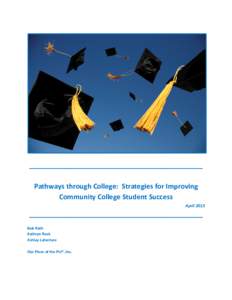 ______________________________________________ Pathways through College: Strategies for Improving Community College Student Success April[removed]______________________________________________