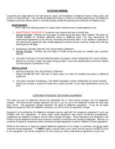 Electromagnetism / Electrical engineering / Power cables / On-premises wiring / Electrical wiring / Telephone / Demarcation point / Network interface device / Local loop / Technology / Electronic engineering