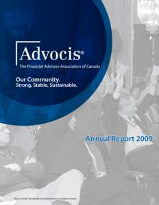 Our Community.  Strong, Stable, Sustainable. Annual Report 2009