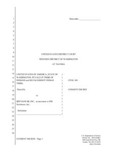 96th United States Congress / Hazardous waste / Superfund / United States Environmental Protection Agency / Commencement Bay / Puyallup River / Consent decree / Tacoma /  Washington / Damages / Law / Geography of the United States / Washington