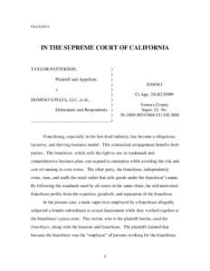 Filed[removed]IN THE SUPREME COURT OF CALIFORNIA TAYLOR PATTERSON,