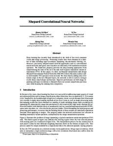 Shepard Convolutional Neural Networks  Jimmy SJ. Ren∗ SenseTime Group Limited 