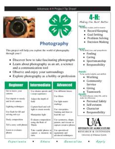 Photography / Optics / Photographer