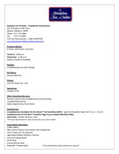 Microsoft Word - Hampton Inn Mobile Fact Sheet for Vizergy.doc
