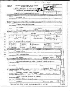 STATE:  UNITED STATES DEPARTMENT OF THE 1 NTERIOR NAT IONAL PARK SERVICE  Form[removed]