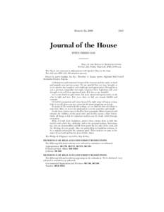 MARCH 24, [removed]Journal of the House FIFTY-THIRD DAY