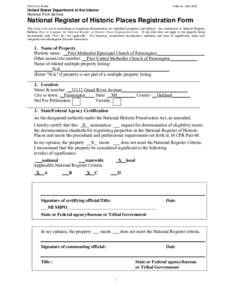 Farmington First Methodist Episcopal Church National Register Nomination