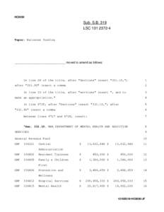 HC0050  Sub. S.B. 319 LSCTopic: Naloxone funding