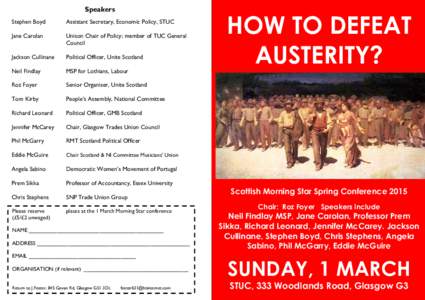 Austerity / Findlay /  Ohio / Ohio / Geography of the United States / Scottish Labour Party / Second International / Scottish Trades Union Congress