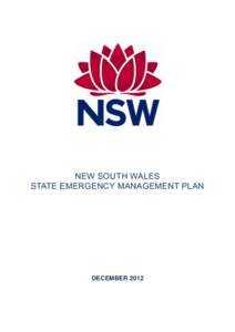 NEW SOUTH WALES STATE EMERGENCY MANAGEMENT PLAN DECEMBER 2012  Authorisation