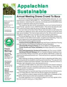 Appalachian Sustainable February[removed]Appalachian Sustainable newsletter - 1  February 2014