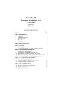 Petroleum Regulations 2011