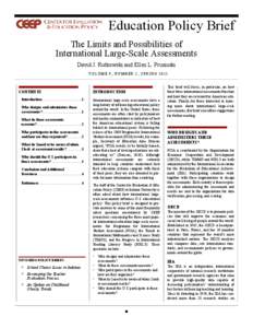 Programme for International Student Assessment / National Assessment of Educational Progress / Trends in International Mathematics and Science Study / Standardized tests / Evaluation / International Association for the Evaluation of Educational Achievement / Progress in International Reading Literacy Study / Test / Education in Jordan / Education / Educational research / Organisation for Economic Co-operation and Development