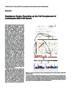 Gene expression / Botany / Genes / R gene / Systemic acquired resistance / Arabidopsis thaliana / Gene / Intron / Gene-for-gene relationship / Biology / Genetics / Immune system