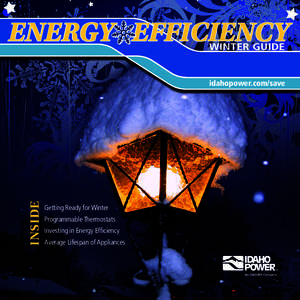 ENERGY EFFICIENCY WINTER GUIDE INSIDE  idahopower.com/save
