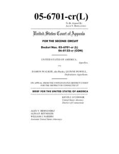 [removed]US v. Walker 2nd Circuit Brief