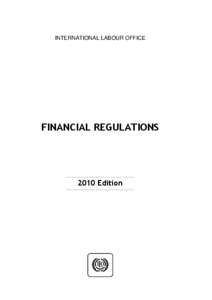 Financial Regulations, 2010 Edition