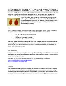 BED BUGS: EDUCATION and AWARENESS Bed bugs are small flightless insects found worldwide and are increasingly common in the United States. They feed off the blood of humans and other mammals such as birds and bats. Bed bu