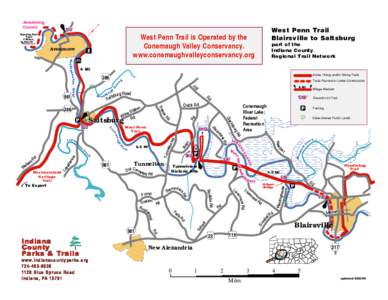 West Penn Trail is Operated by the Conemaugh Valley Conservancy. www.conemaughvalleyconservancy.org Avonmore K iski mi