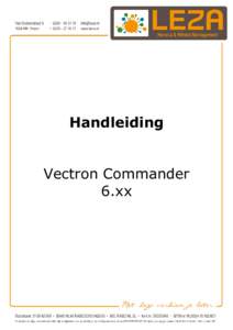 Handleiding  Vectron Commander 6.xx  Uitlezen programmering van de kassa
