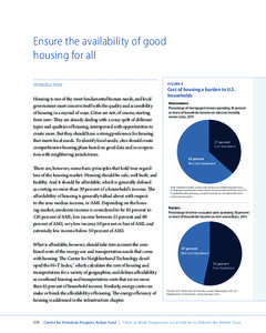 EMBARGOED—NOT FOR DISTRIBUTION OR CITATION  Ensure the availability of good housing for all Introduction Housing is one of the most fundamental human needs, and local