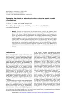 MATEC Web of Conferences 4, DOI:   matecconf  C Owned by the authors, published by EDP Sciences, 2013