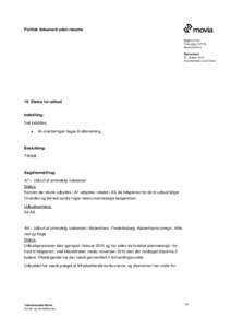 Politisk dokument uden resume Sagsnummer ThecaSagMovitBestyrelsen 27. oktober 2011