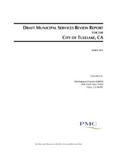 DRAFT MUNICIPAL SERVICES REVIEW REPORT FOR THE CITY OF TULELAKE, CA MARCH 2011