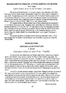 Eudyptes / Birds of New Zealand / Snares Islands / Tini Heke / Snares Penguin / Crested penguin / Triabunna /  Tasmania / Queen Victoria Museum and Art Gallery / Geography of Australia / Zoology / Penguins / Flightless birds / Ornithology