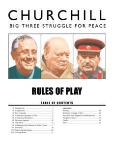 RULES OF PLAY TABLE OF CONTENTS 		 	3.0	 	4.0