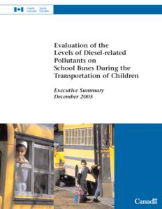 Evaluation of the Levels of Diesel-related Pollutants