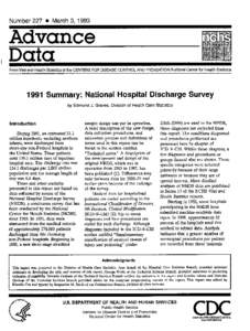 Advance Data From Vital and Health Statistics; No[removed])