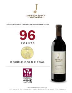 JAMIESON RANCH VINEYARDS 2014 DOUBLE LARIAT CABERNET SAUVIGNON NAPA VALLEY  96