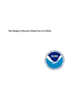 The Budget of Recent Global Sea Level Rise  Revision Date: June 2010 Prepared by: Eric Leuliette U.S. Department of Commerce