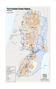 B'Tselem Map of Forbidden Roads in the West Bank