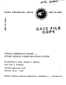 Exploration of the Moon / United States / Apollo 9 / Apollo / Moon landing / Manned Space Flight Network / LK / Service module / Apollo 17 / Spaceflight / Apollo program / Manned spacecraft