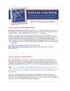 Affinion Group / Generation Y / United States Postal Service / Credit union / National Association of Letter Carriers