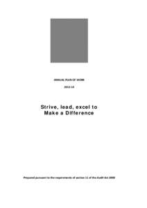 Business / Audit / Financial audit / Performance audit / Australian National Audit Office / Controller and Auditor-General of New Zealand / Auditing / Accountancy / Risk