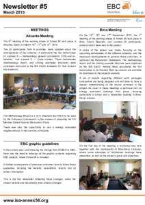 Newsletter #5 March 2015 EBC Energy in Buildings and Communities Programme