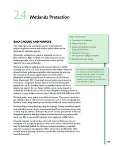 2.4  Wetlands Protection RELATED TOOLS: