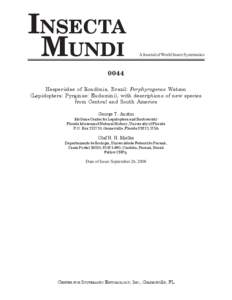 INSECTA MUNDI A Journal of World Insect Systematics  0044