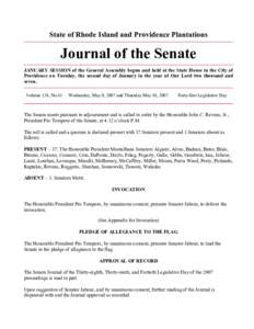 Quorum / Senate of Canada / John C. Revens /  Jr. / 41st Canadian Parliament / Rhode Island Senate / Parliamentary procedure / Government / United States Senate