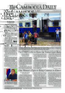The Cambodia daily All the News Without Fear or Favor Monday, April 11, 2016  Volume 64 issue 20