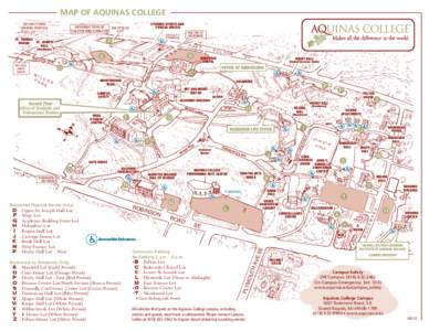 Map of Aquinas College STURRUS SPORTS AND FITNESS CENTER FULTON ST. ENTRANCE EAS