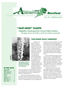 Review No. 49 WINTER 2005  “CAST-IRON” PLANTS